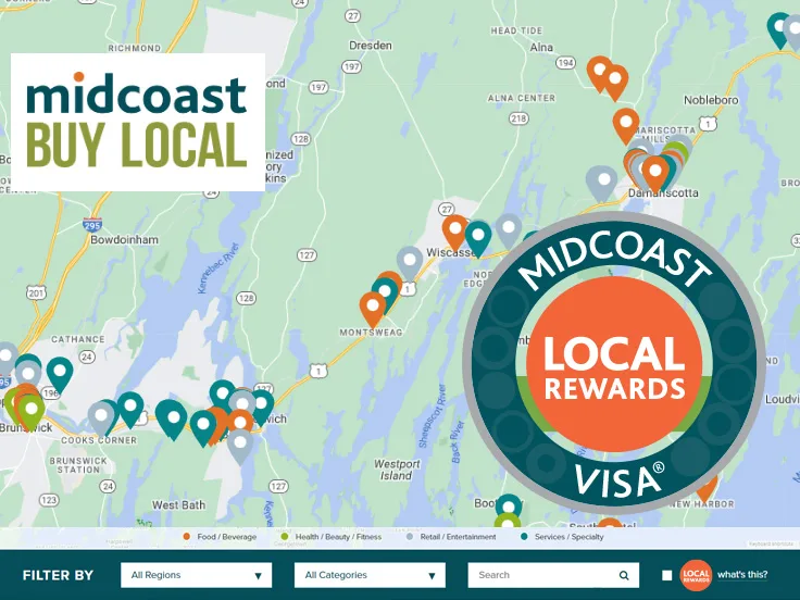 LOCAL REWARDS participating business map