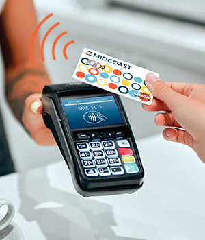 New debit card design tap and go