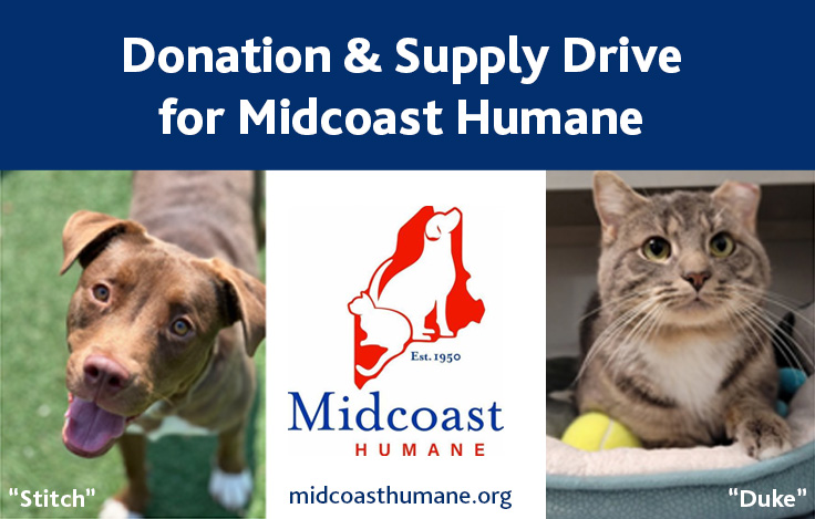 Donation drive event - Midcoast Humane