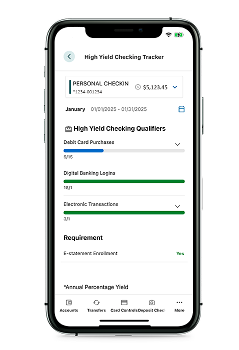 High Yield Checking Tracker